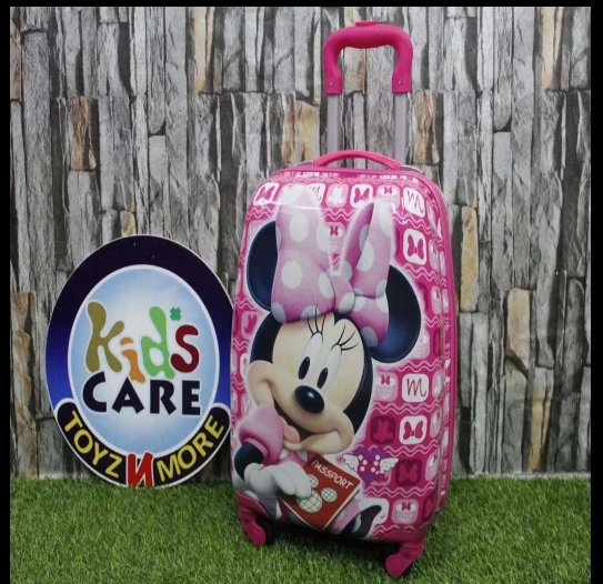 Minnie Mouse 4 Wheels Children Kids Luggage Travel Bag / Suitcase 16 Inches