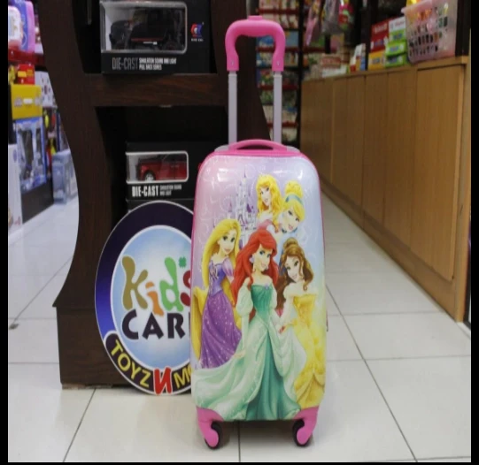 Princess 4 Wheels Children Kids Luggage Travel Bag / Suitcase 16 Inches