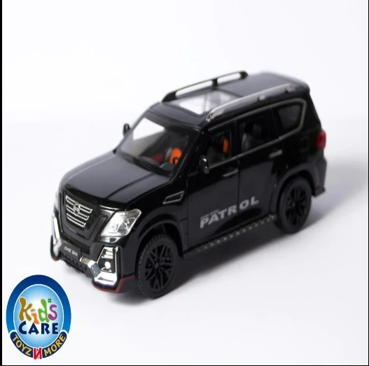 Nissan Patrol Die Cast Model Car 1:24 Scale - Lights & Music - Black (CZ136)