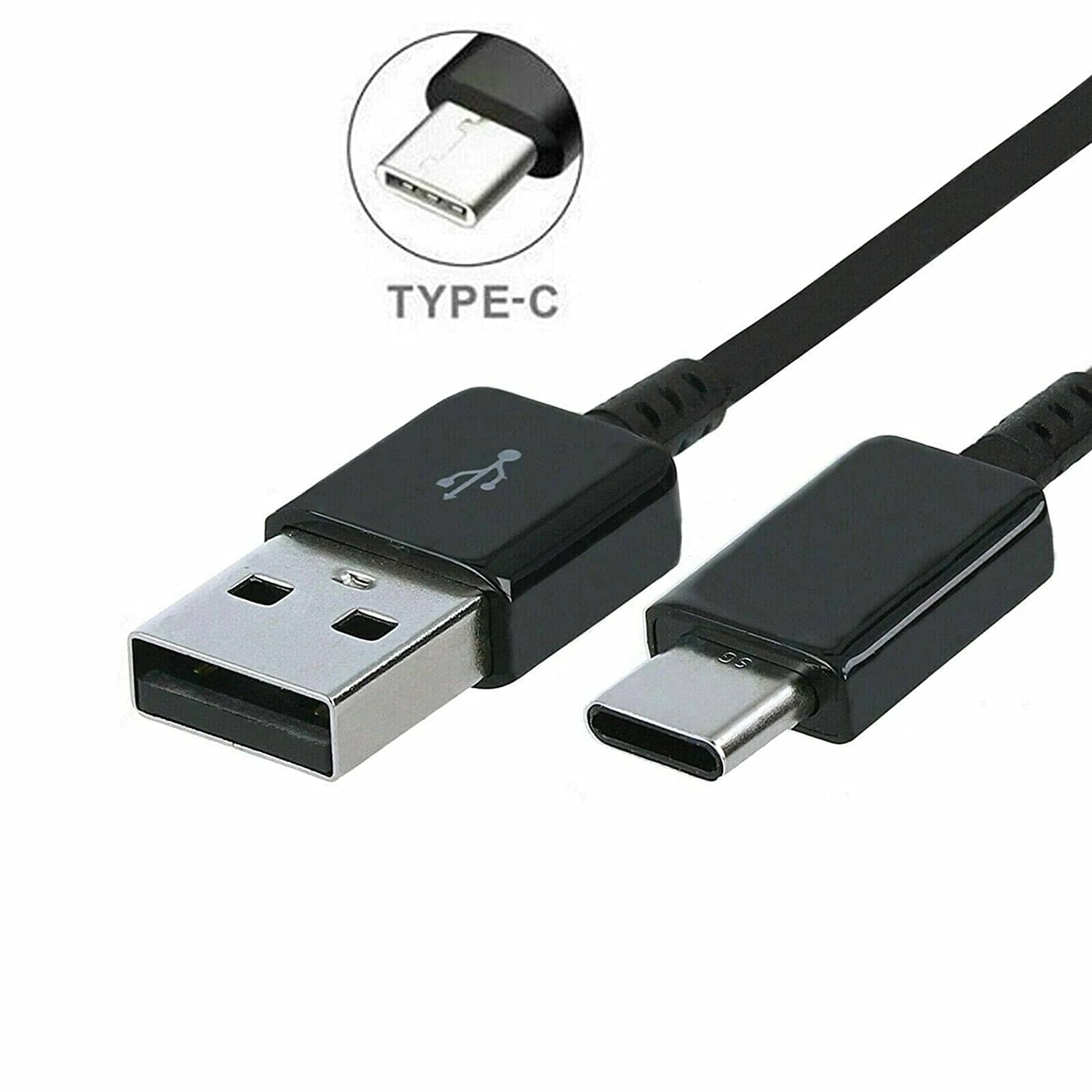 C Type Cable Black for Andriod Mobile High Quality