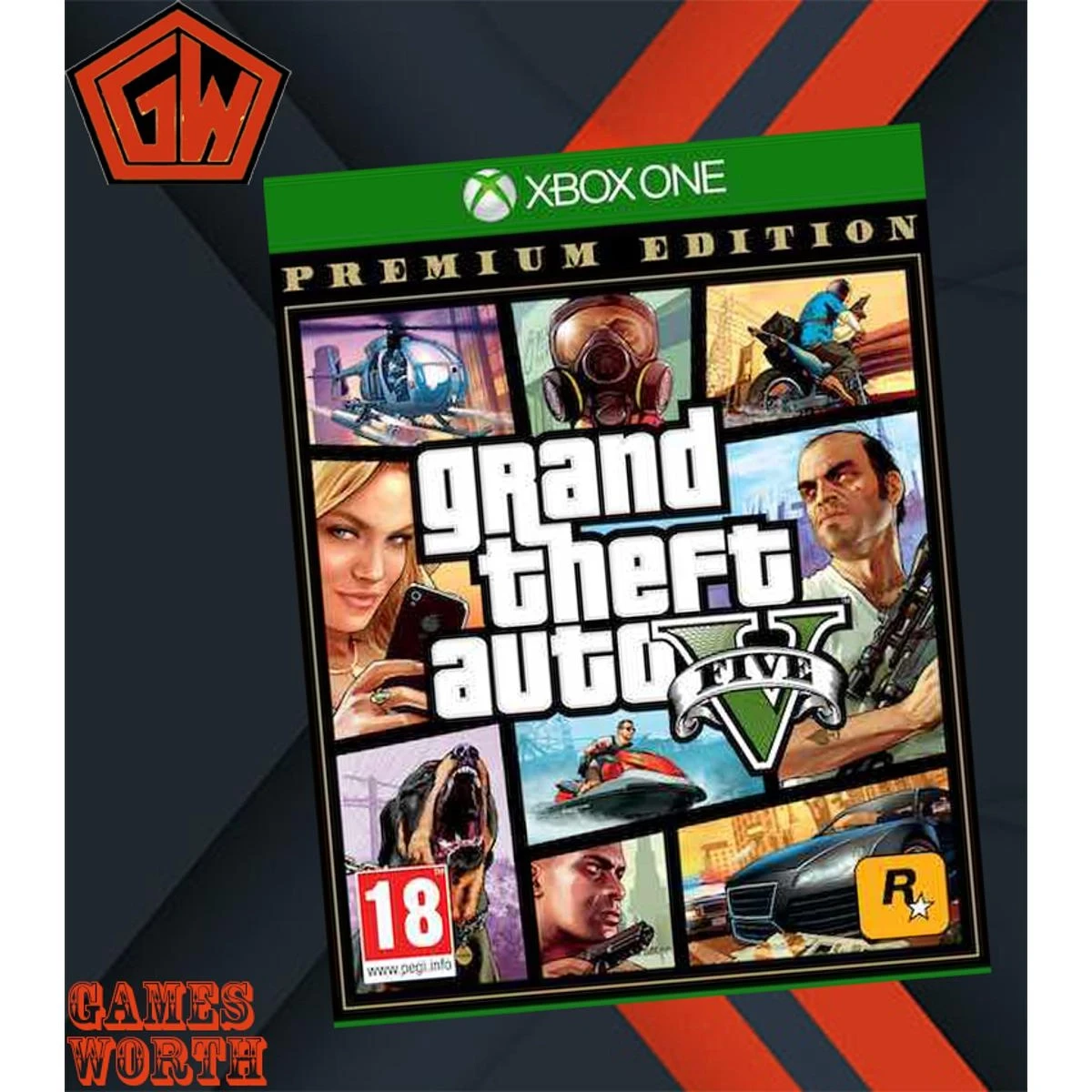 XBOX ONE DVD GRAND THEFT AUTO V GTA V XBOX GAME