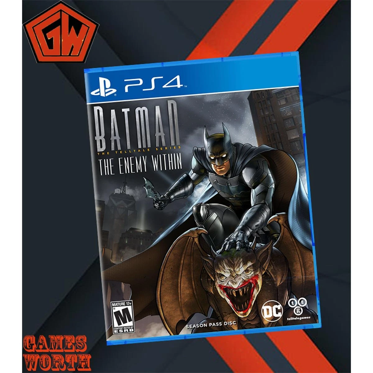 PLAYSTATION 4 DVD BATMAN THE ENEMY WITHIN PS4 GAME