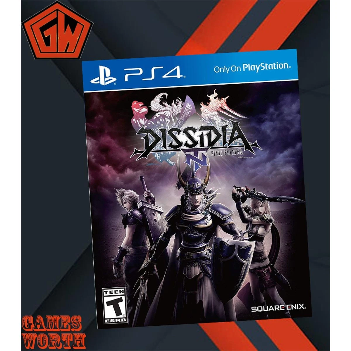 PLAYSTATION 4 DVD FINAL FANTASY DISSIDIA PS4 GAME