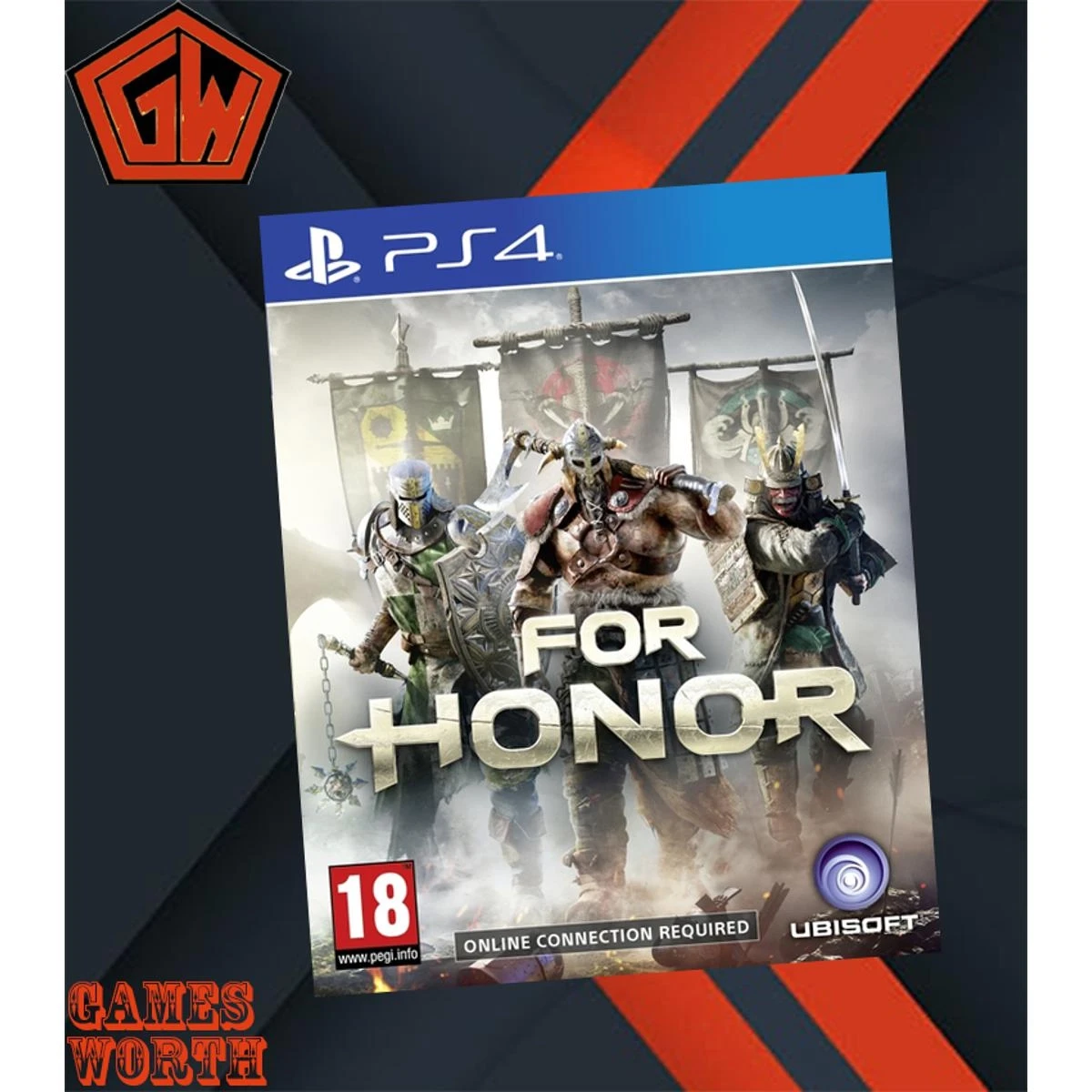 PLAYSTATION 4 DVD FOR HONOR PS4 GAME