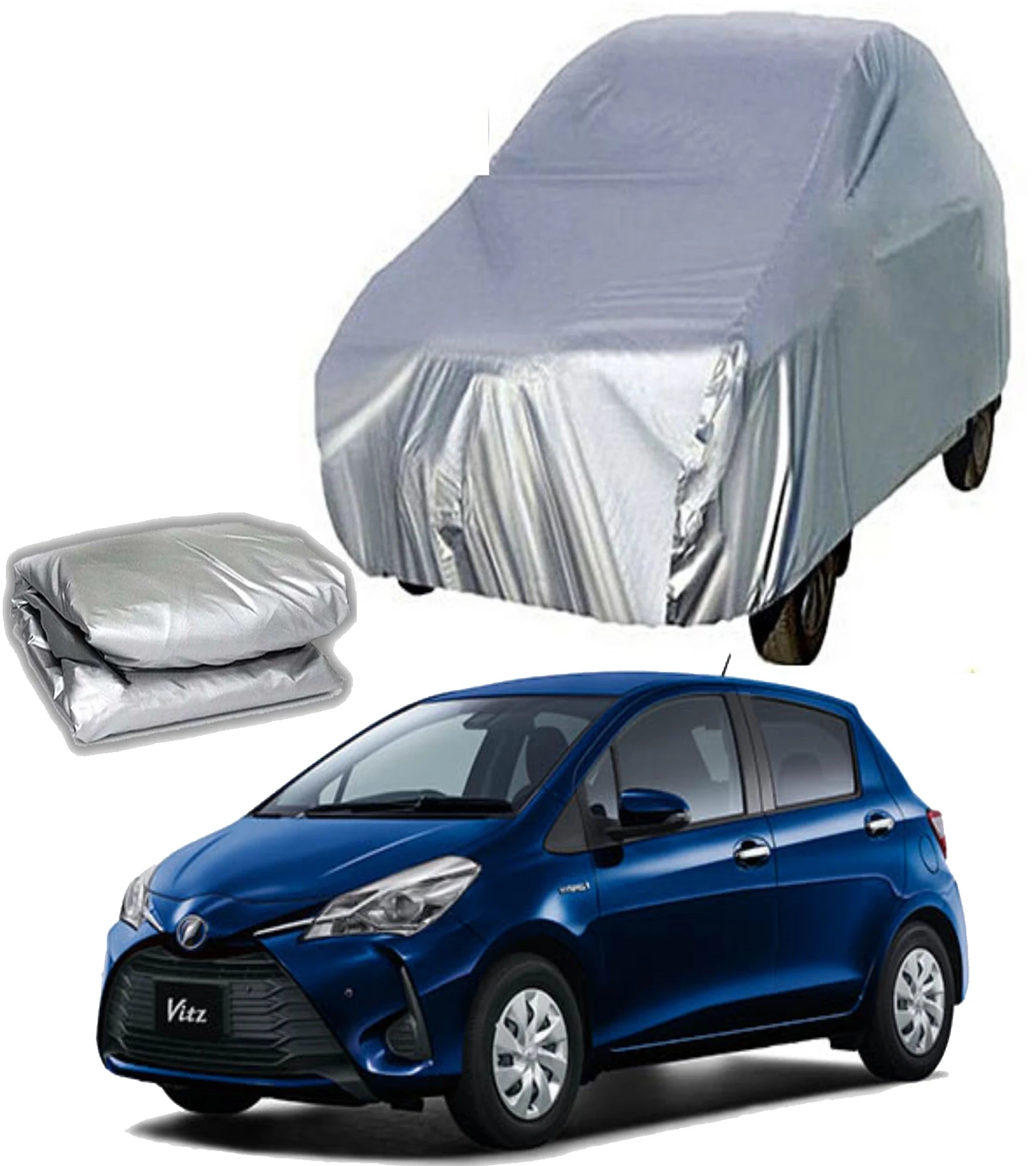 Vits All Model Car Top Cover - Silver Parachute Material Dust Proof