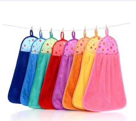 BWS Single Piece Random Color Multi Color Kitchen Hanging hand Pot Drying Towel ! !