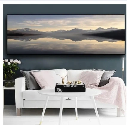 Modern Classic Landscape Art Poster and Print Canvas Paintings Wall Art Pictures for Living Room Decor (No Frame) Size -22x36 :