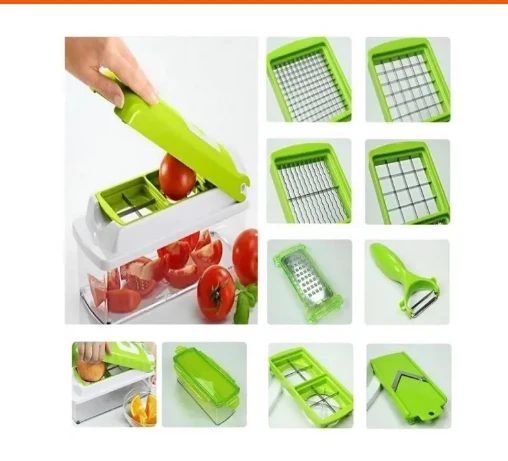 Nicer Dicer Plus Vegetables and Fruits Slicer Manual Cutter Multifunctional Chopper