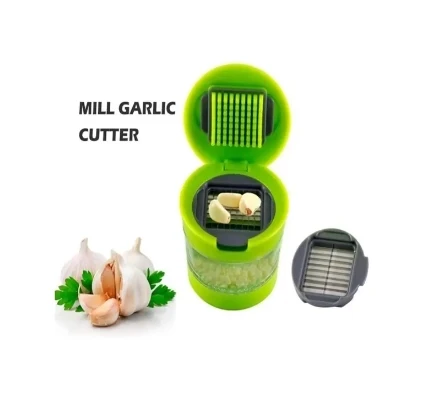 BWS Small & Easy Use Garlic Chopper - Green !