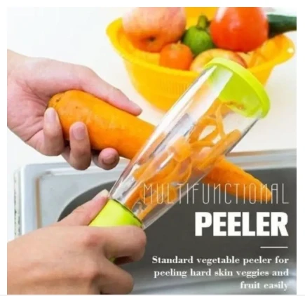 Peeler Multi-function Vegetable Peeler Cutter Peeler Carrot Grater Kitchen Accessories Gadget Rubbish Bin Stainless Steel