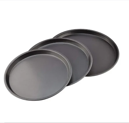 Pack Of 3 Non Stick Pizza Pan Sets Round Pizza Tray （9Inch, 10Inch, 11Inch）