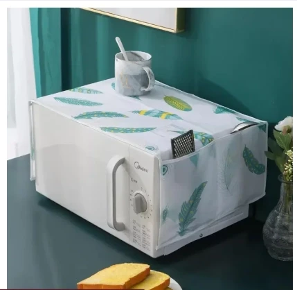 Microwave Dust Safe Cover With Pockets