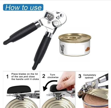 Can Opener High Quality Stainless Steel Tin Can Cutter & Bottler Opener