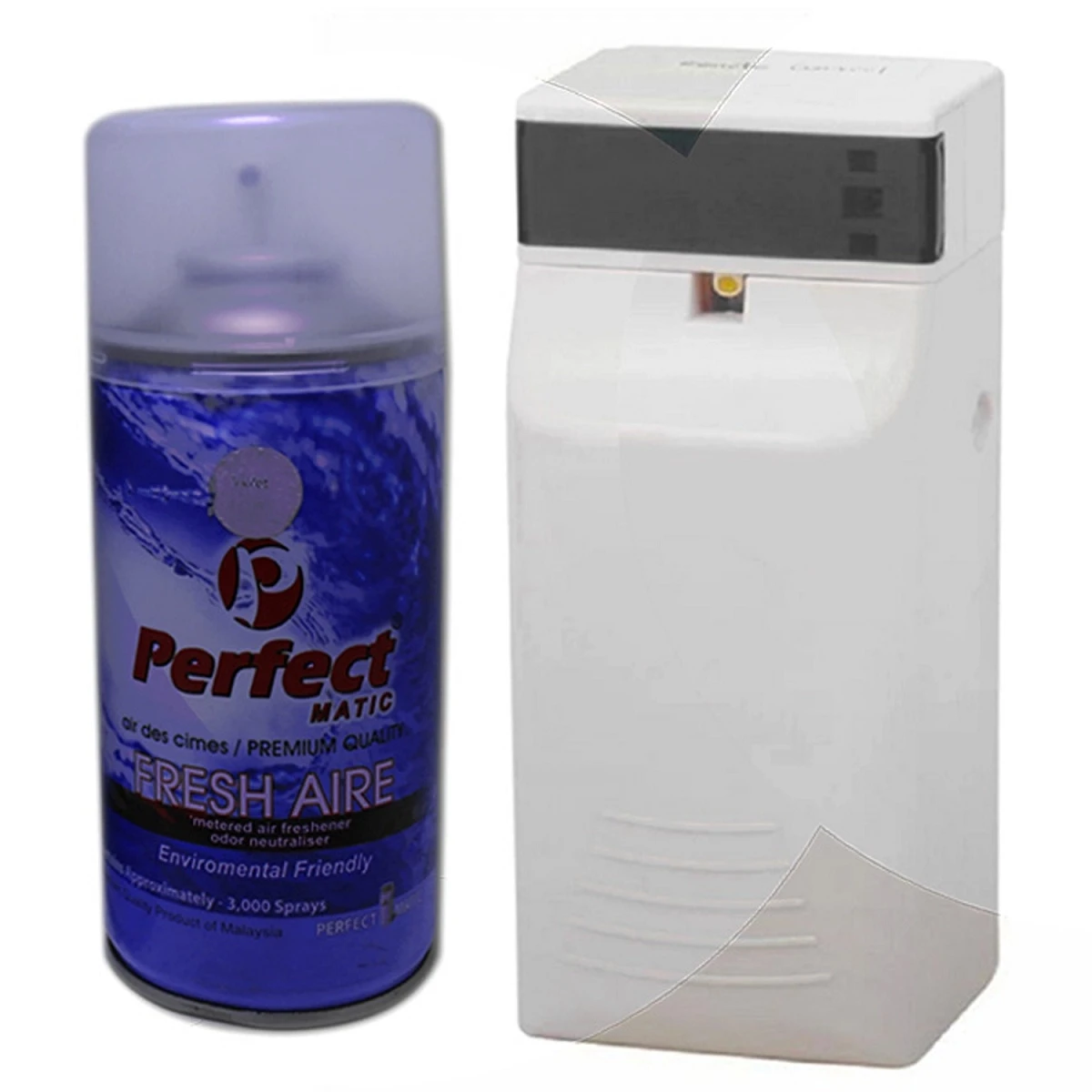 Automatic Air Freshener Dispenser with Free Perfect Matic Refill – 300 ml Bottle