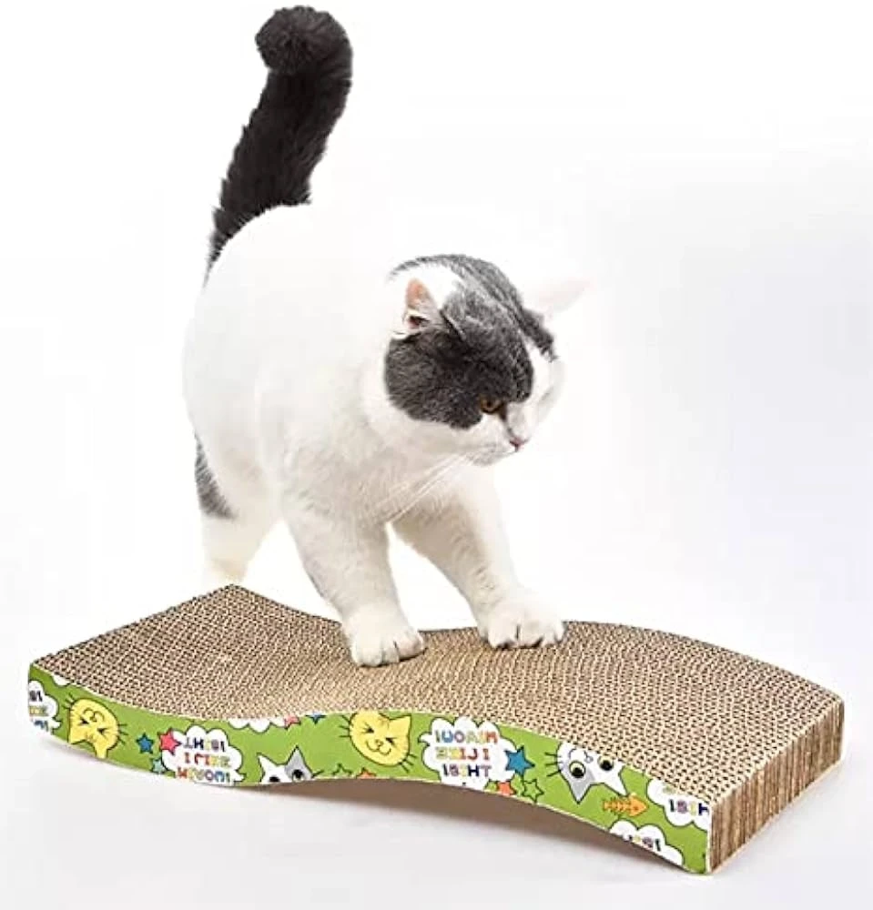 Wave-Shape Cat Scratchier Board For Cats