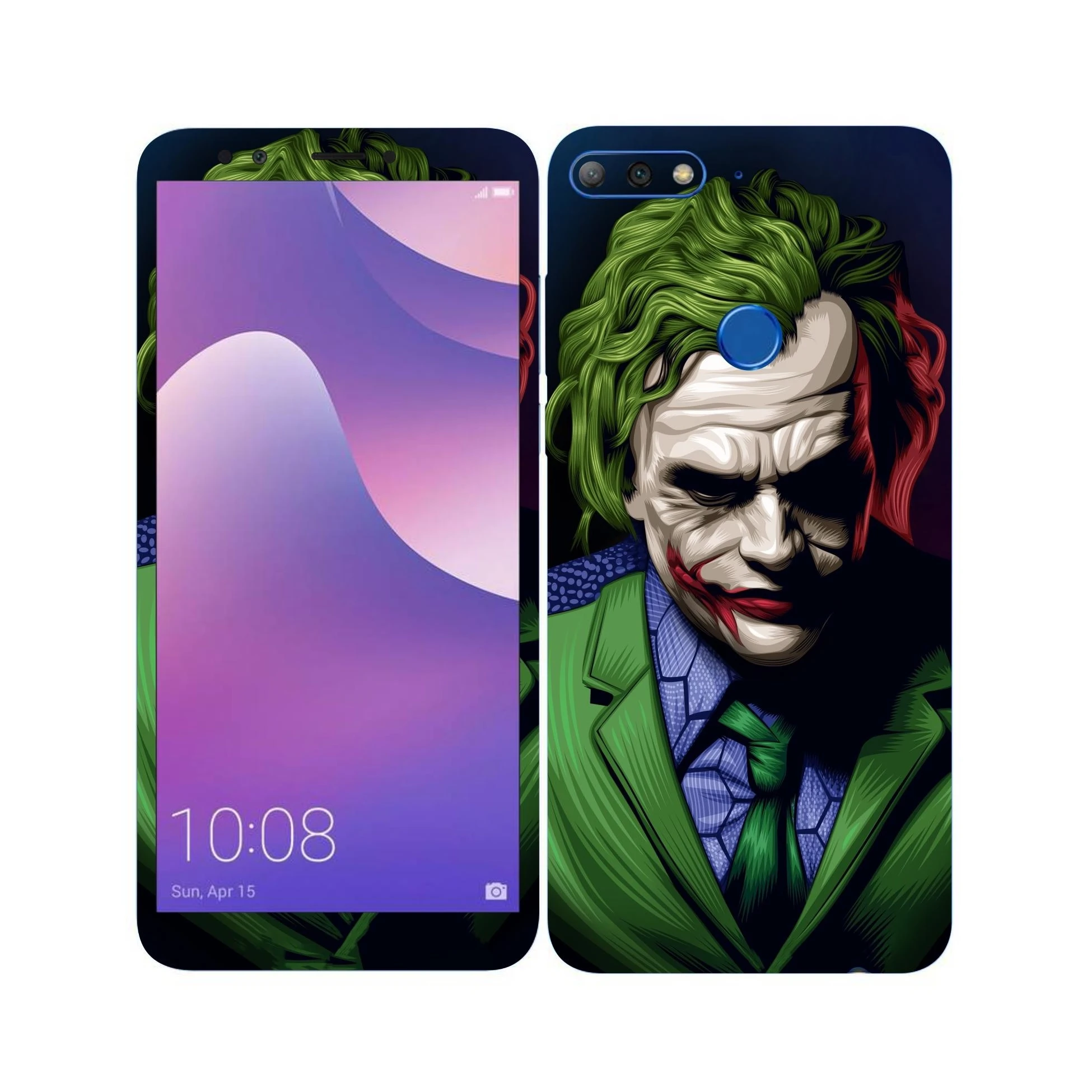 Huawei Y7 Prime 2018 heath ledger joker Mobile Skin Full wrap (Not Mobile Cover)