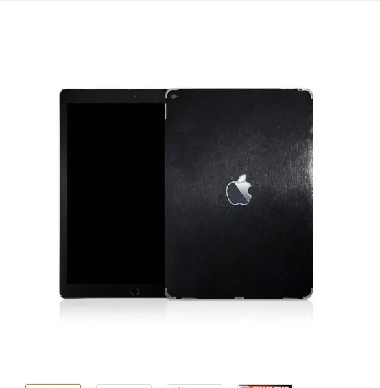 IPAD Pro 12.9 Black Brushed Metal Texture Skin