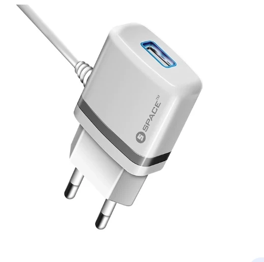 Space Micro USB CABLE WALL CHARGER WC-105