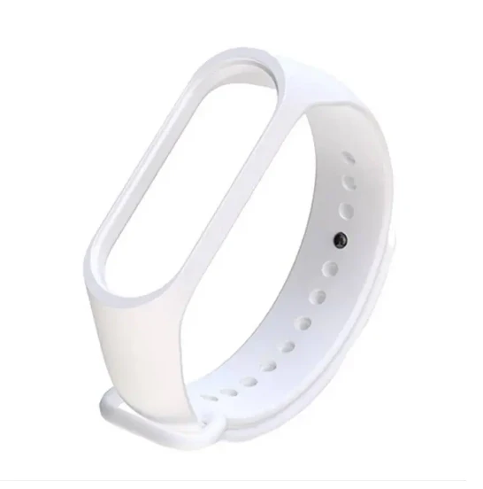 Replacement Strap (WHITE) For Mi Band 3 / M3 Band + FREE screen protector