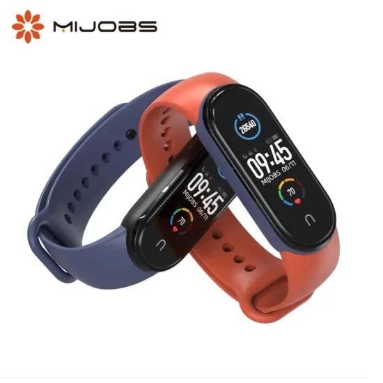 Mijobs Brand - High Quality Strap (Belt) for Mi Band 5 / 6 / 7