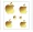 Pack of 10 Apple Logo Icon Sticker For Mobile Laptop Best Quality Icon Sticker Gold/Silver