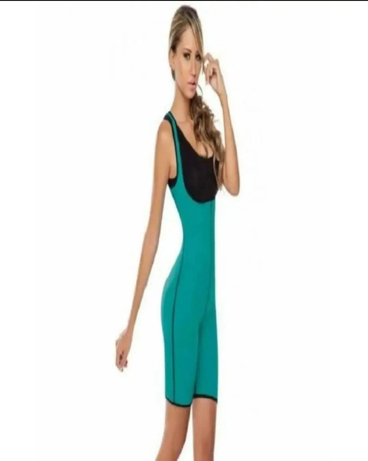 Green Polyester Shapewear For Women