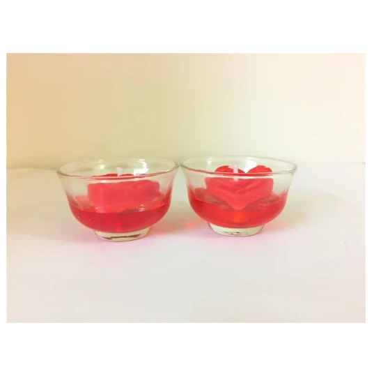 Romantic Floating Tea Light Home Decoration jelly Candle Holder 2 pieces/order