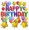 17 inch Happy Birthday Letters Aluminum Foil Balloon Set Background Wall Birthday Party Decorations Kids birthday balloons