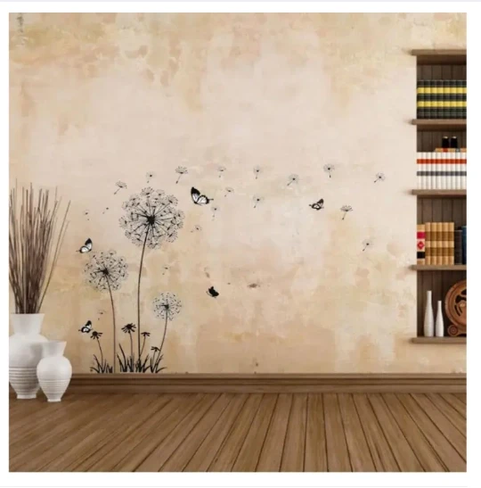 Vinyl living room drawing room Wall Sticker 165 cm Black