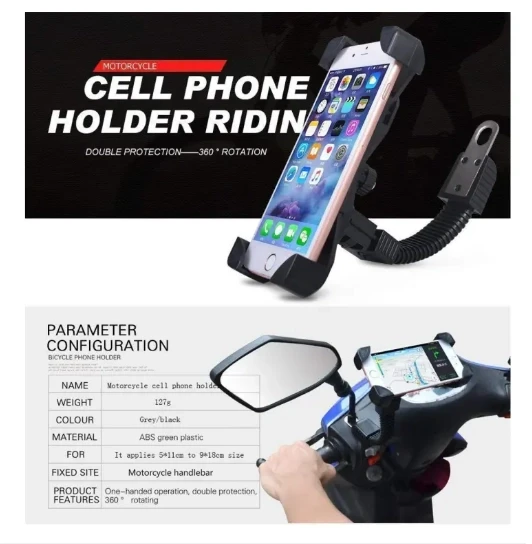 Bike Bicycle Handlebar Gripper Holder Stand For Mobiles Phone