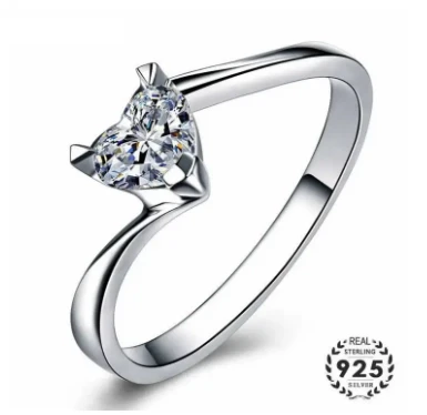 Best Stone Rings Real 925 Sterling Silver Ring For Girls