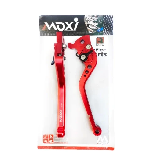 MOXI Original Adjustable Clutch & Brake Lever RED - 6 Position for Yamaha YBR, YBR-G, YBZ-DX