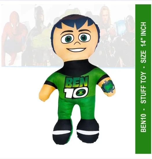 BEN10 Super Hero Action Figure Stuff Toy Plush Toy for Kids Size 14 Inch Avenger Marvels