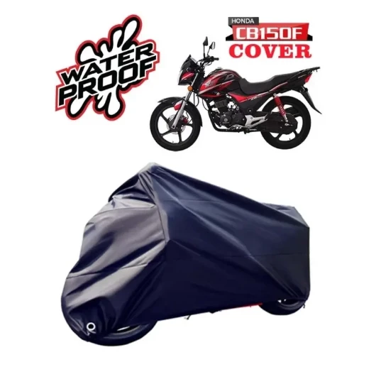 AKE - Motorcycle Honda CB150F Full Body PVC Coated Top Cover Bike Cover - Black