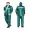 Unisex PVC Rain Suit (Coat + Trouser) Waterproof Size Waist 28"~38" Colour Green