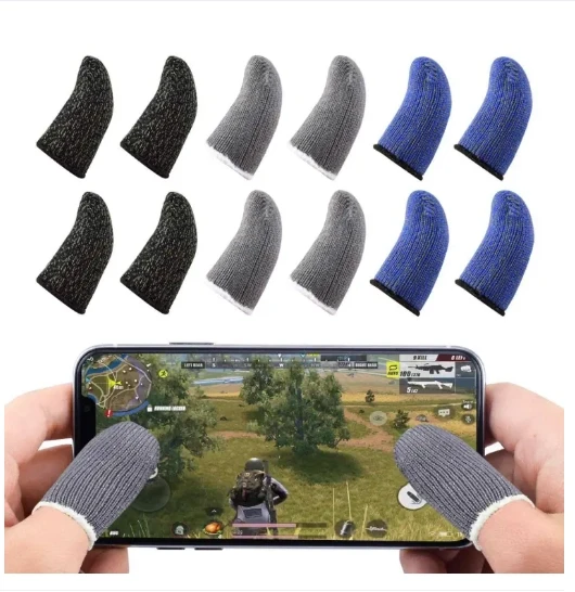 Pair Of Pubg Trigger Thumb Gloves - Free Fire Finger Sleeve Finger Sleeve Trigger Triger For All Games