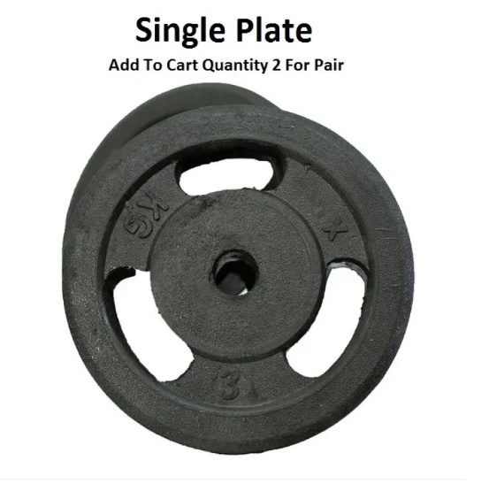 Dumbbell Rubber Weight Plates Single (1kg to 10kg)