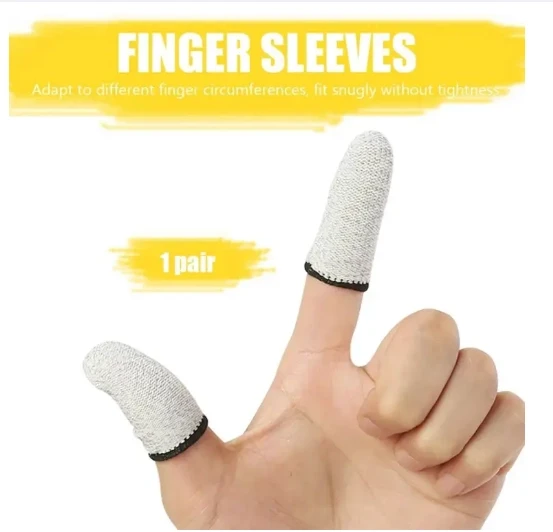 New White Colors PUBG Fortnite Thumb Glove Fabric Smooth Touch Mobile Screen Playing PUBG & COD