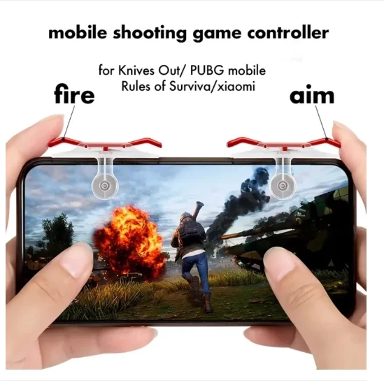 E9 L1 R1 Gaming Trigger Smart Phone Games Shooter PUBG Controller Fire Button Handle For Rules Of Survival