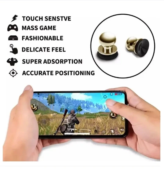 New Metal Joystick Trigger for Mobile Gaming Controller Fire Buttons L1 R1 for PUBG Gamers