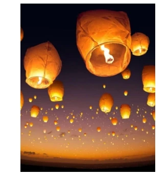 Sky Lanterns Pack of 2 Pieces