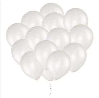 100 Pc White Balloons Happy Birthday Balloons-Party Balloons-White Balloons-Balloons For Birthday-Balloons For Party-Happy Birthday Balloons-Birthday Decoration Balloons-Anniversary Balloons -Anniversary Decoration-Engagement Decorations