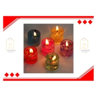 Fancy Gel Candles Pack of 6