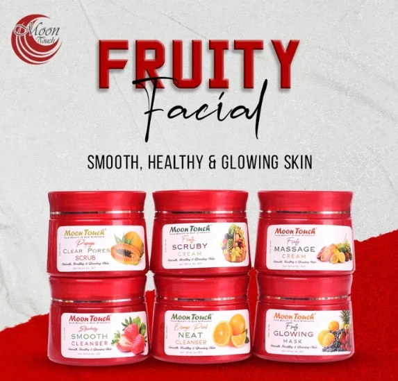 Moon Touch | Fruity Facial 6pcs (200ml) + Free Magic Sponge