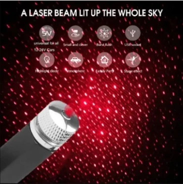 Universal USB LED Car Atmosphere Starry Laser Projection Light Auto Interior Decorative Light