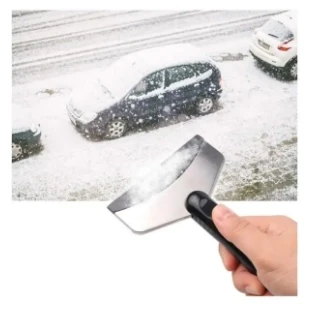 Portable Winter Car Windshield Snow Scraper Mini Ice Shovel Stainless