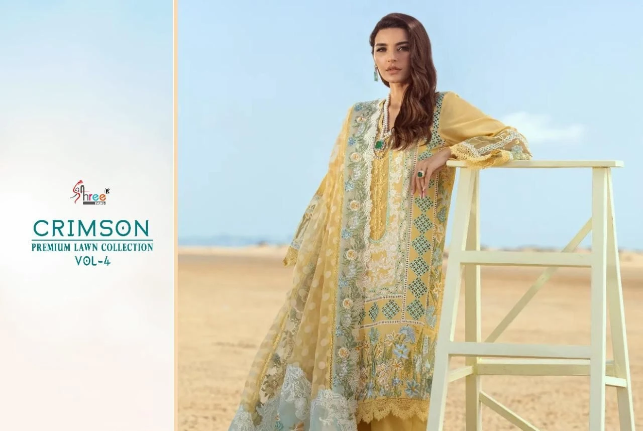 Crimson by saira shakira luxery lawn collection