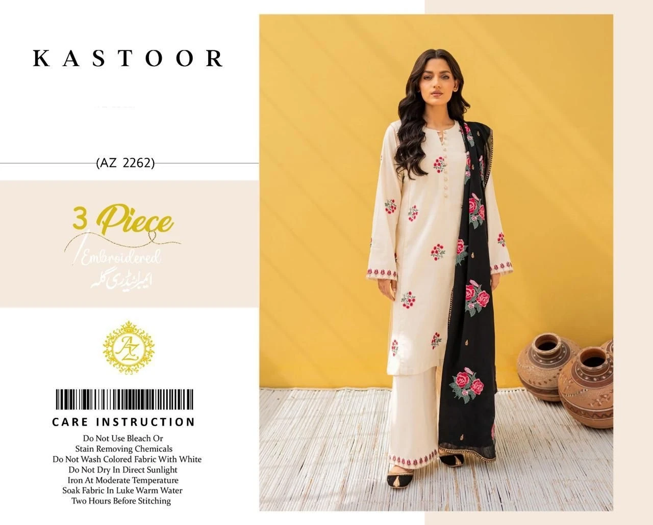 Kastoor SUMMER COLLECTION 2024 3 Piece(code: 2262)