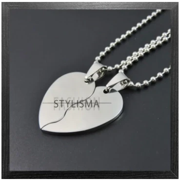 Stainless Steel Heart Broken Necklace For Couples - Best Gift For Lovers