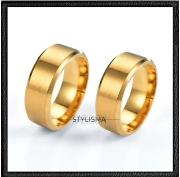 Pack Of 2 - Men Titanium Band Rings Best Gift For Boys & Girls